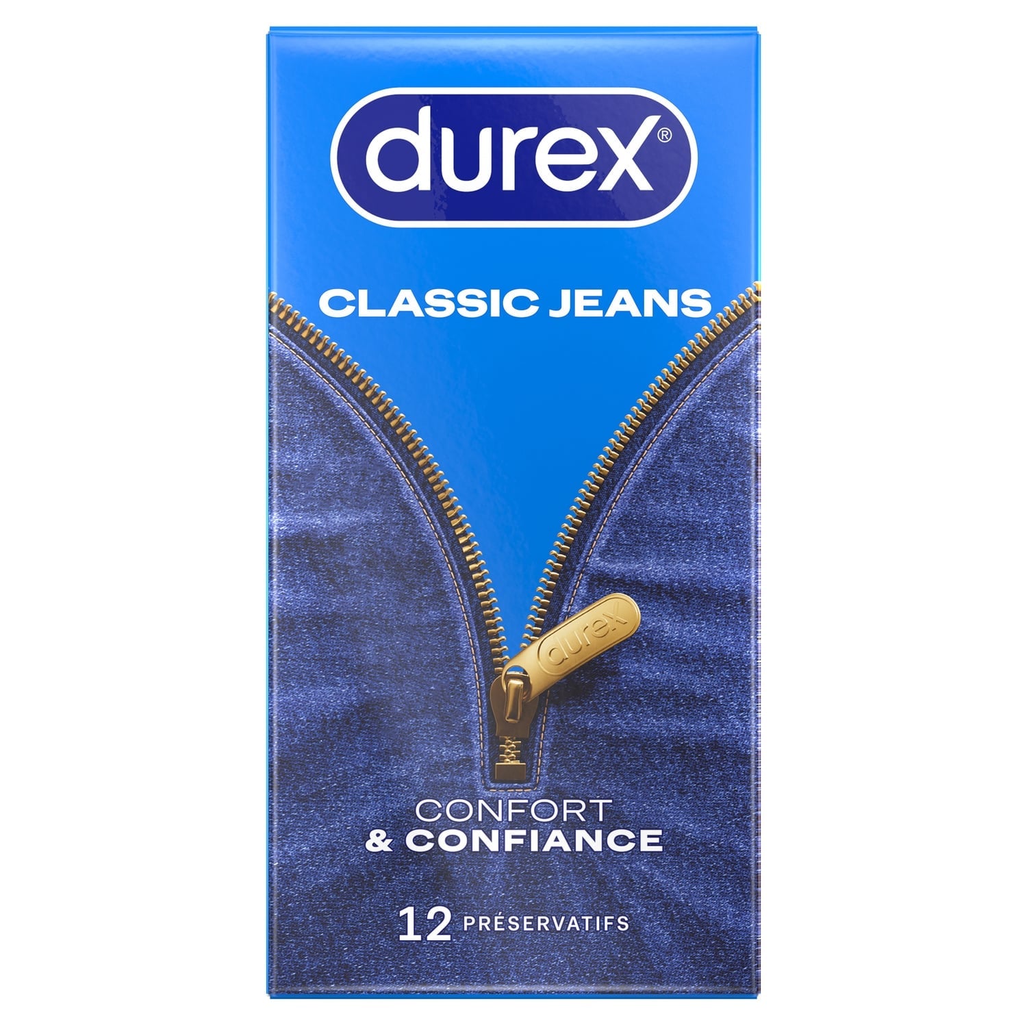 Préservatifs Classic Jeans Confort et Confiance DUREX 