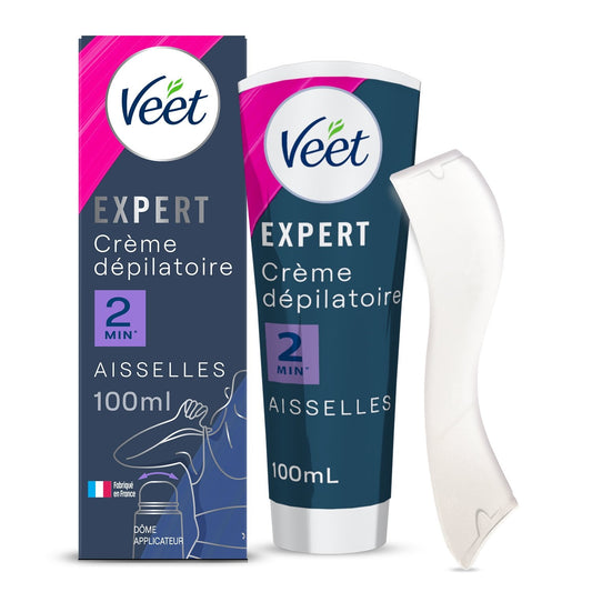 Crème Dépilatoire Aisselles Peau Sensible Beurre de Karité VEET le flacon de 100mL