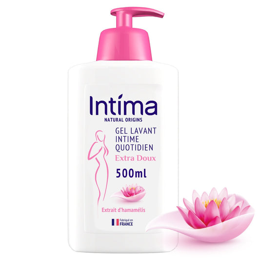 Gel Douche Intime Extra Doux à l'Extrait d'Hamamélis Usage Quotidien INTIMA le flacon de 500mL
