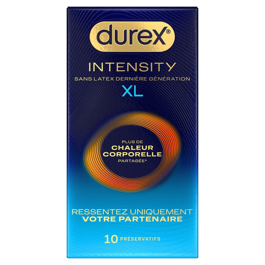 Préservatifs XL Plus de Chaleur Corporelle Partagée Intensity DUREX 