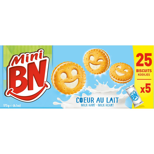 Biscuits Mini Cœur de Lait BN le paquet de 175g