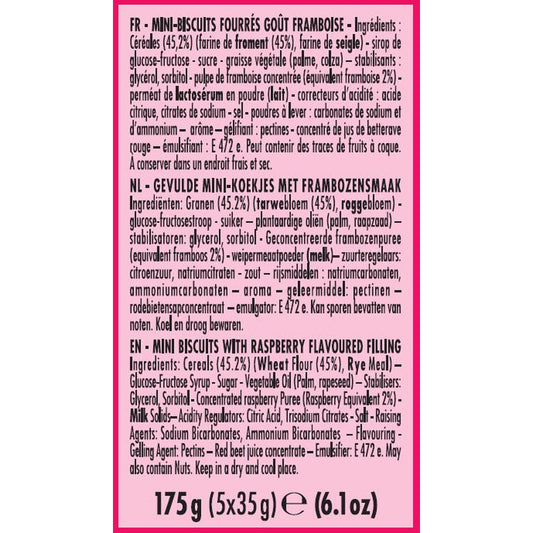 Biscuits Mini Framboise BN