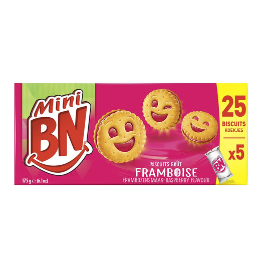 Biscuits Mini Framboise BN le paquet de 175g