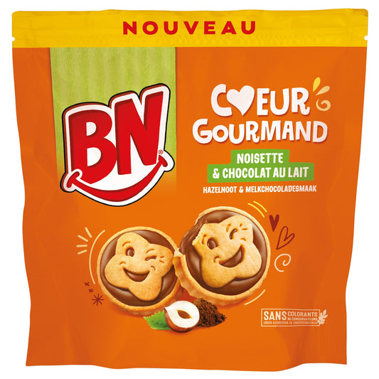 Biscuit Cœur Gourmand Chocolat Noisette BN