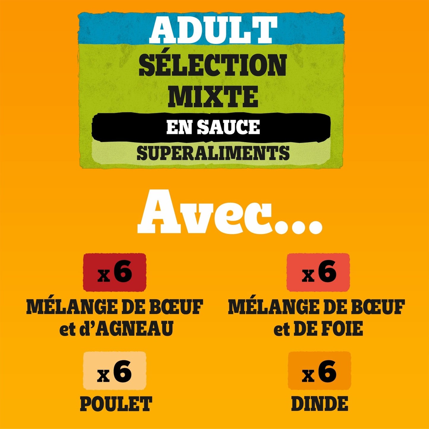 Pâtée pour Chien Adulte au Bœuf, à l'Agneau, au Poulet & Dinde PEDIGREE