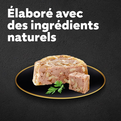 Pâtée pour Chien Sénior Gelée Poulet Boeuf Agneau Dinde CESAR