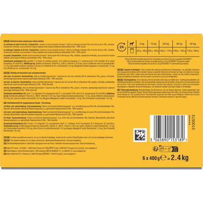 Pâtée pour Chien Adulte Terrine Boeuf Poulet Agneau PEDIGREE