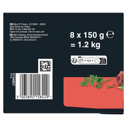 Terrine Classique pour Chien Adulte 4 Variétés CESAR