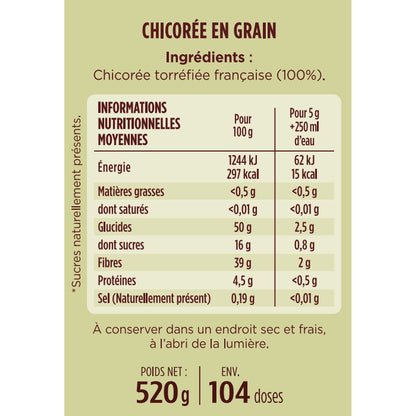 [ANTI-GASPILLAGE] Chicorée en Grains Torréfiée LEROUX - Date de durabilité minimale : 09/2025