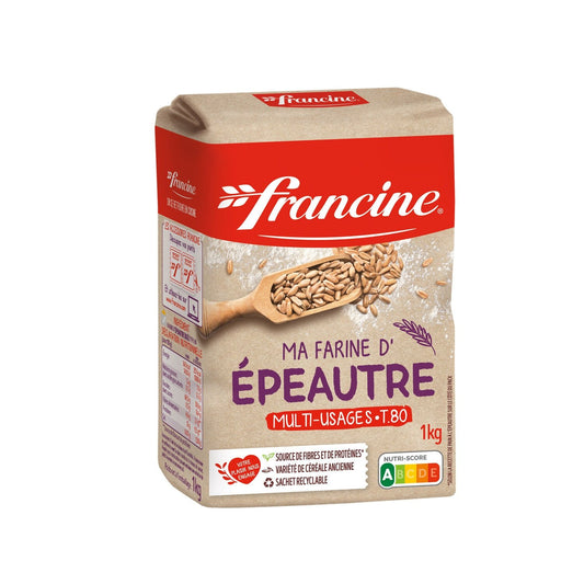 Farine d'Epeautre T80 FRANCINE le paquet d'1kg