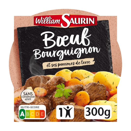 WILLIAM SAURIN Beef Bourguignon Cooked Dish