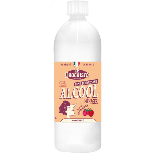 Alcool Ménager Fruits Rouges LE DROGUISTE le flacon de 1L