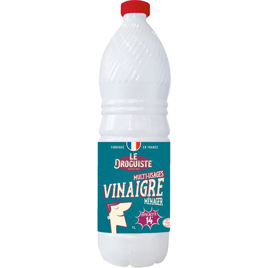 Vinaigre Ménager Multi-Usages Détartrant Désodorisant LE DROGUISTE la bouteille de 1L