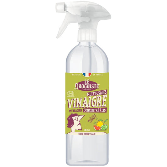 Vinaigre Ménager Concentré 20° Fraîcheur Agrumes LE DROGUISTE la bouteille de 750ml