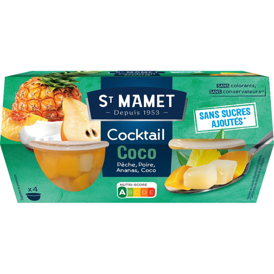 Fruits in Coconut Cocktail Syrup No Added Sugar ST MAMET