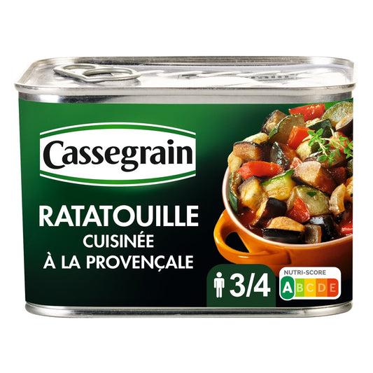 Ratatouille Cuisinée à la Provençale CASSEGRAIN la boîte de 660g