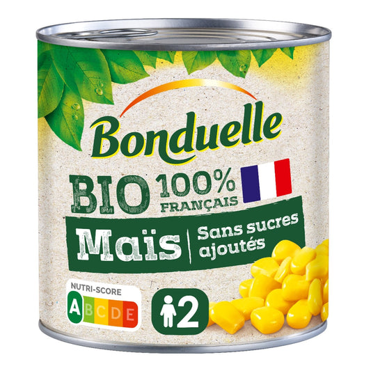 Maïs Sans Sucres Ajoutés Bio BONDUELLE la boîte de 285g