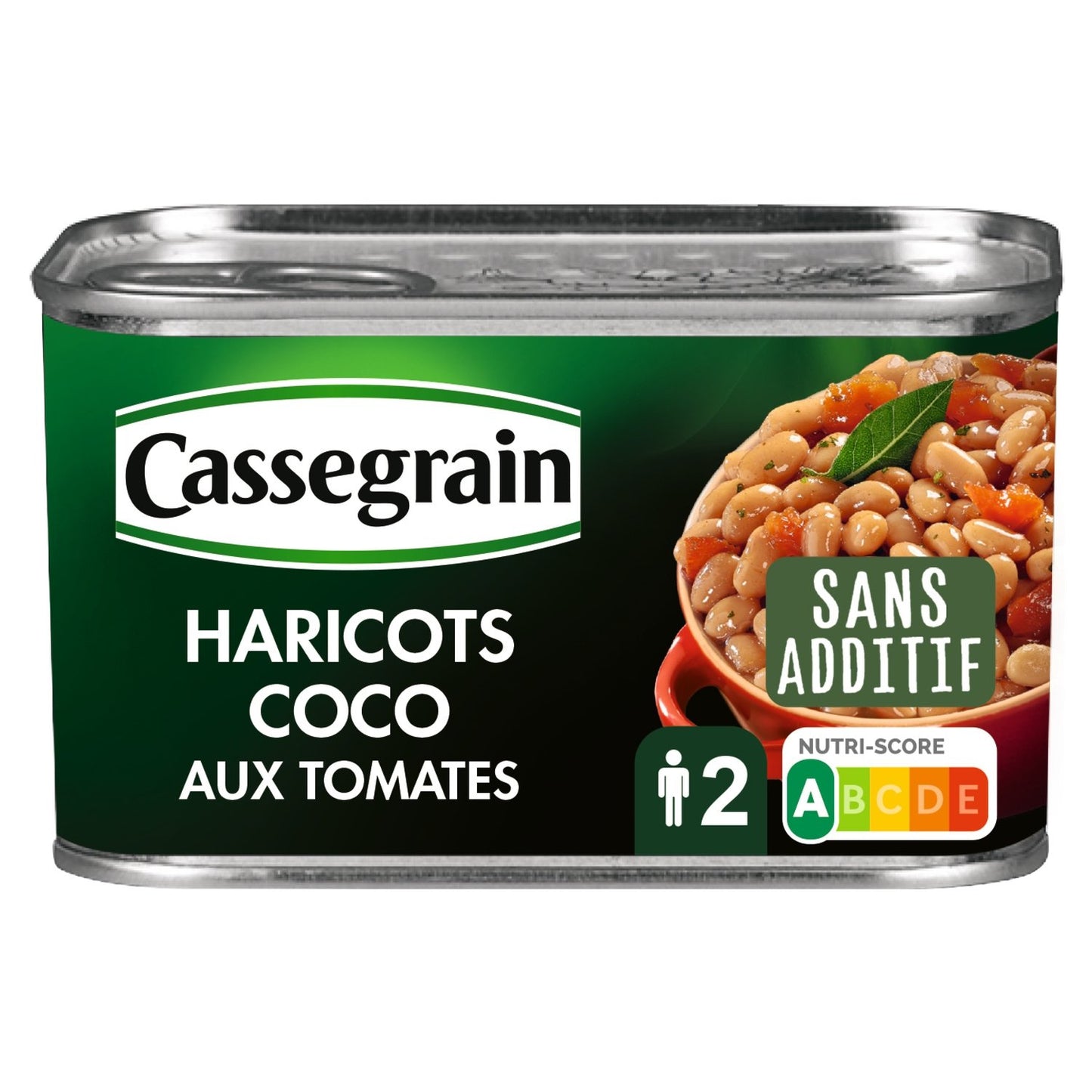 Coco Beans Cooked with Tomato, Bay Leaf and Sauvignon Blanc