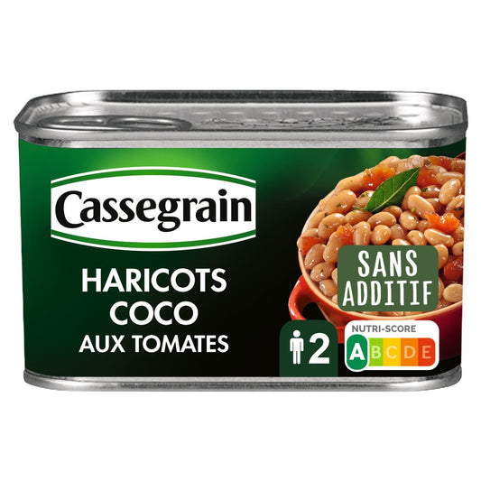Coco Beans Cooked with Tomato, Bay Leaf and Sauvignon Blanc