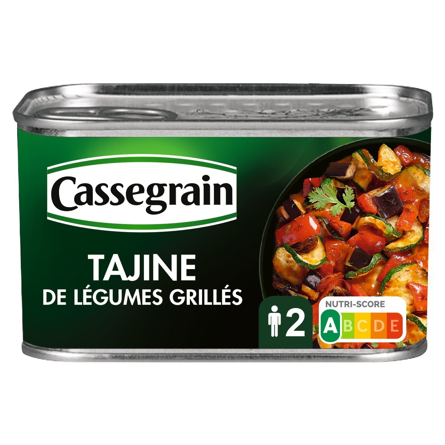 Tajine de Légumes Grillés à la Coriandre CASSEGRAIN la boîte de 375g