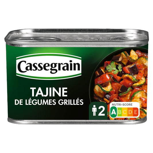Tajine de Légumes Grillés à la Coriandre CASSEGRAIN la boîte de 375g