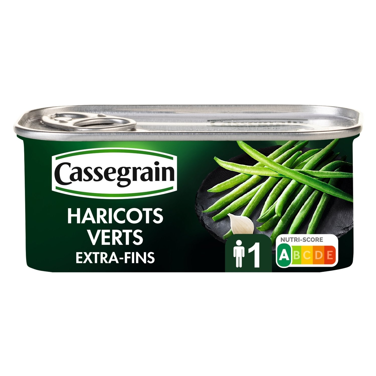 Haricots Verts Extra-Fins Cueillis Main CASSEGRAIN la boîte de 110g