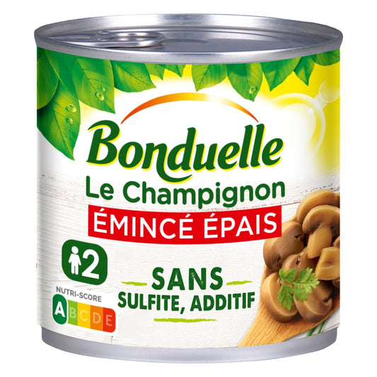 Champignons Émincé Épais BONDUELLE la boite de 230g