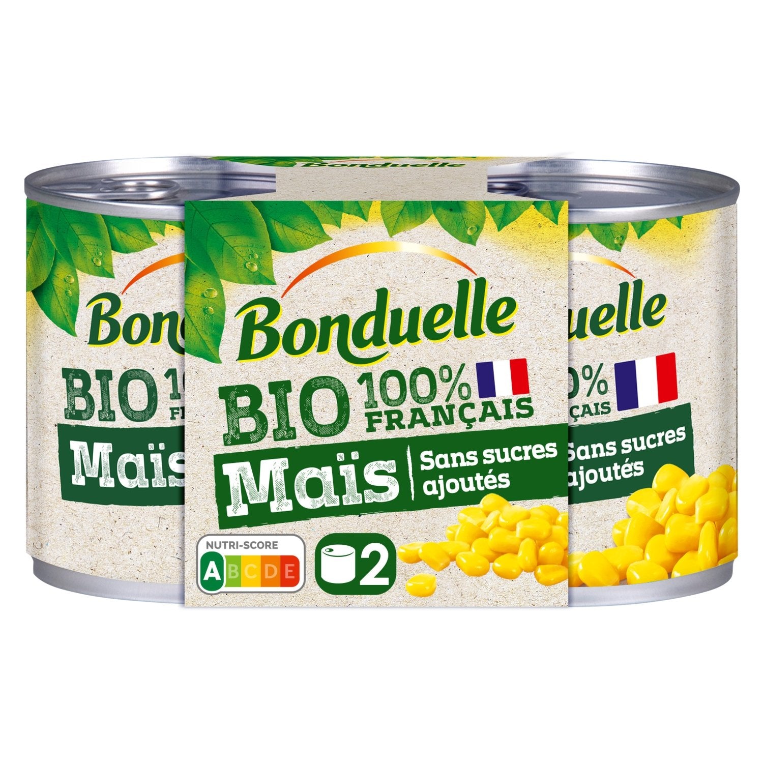 Mais Bio BONDUELLE les 2 boites de 140g