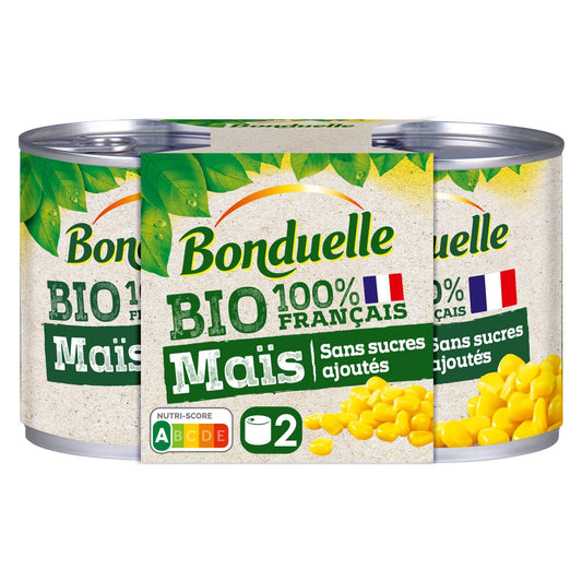 Mais Bio BONDUELLE les 2 boites de 140g