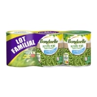 Petits Pois BONDUELLE les 3 boites - 1,680kg