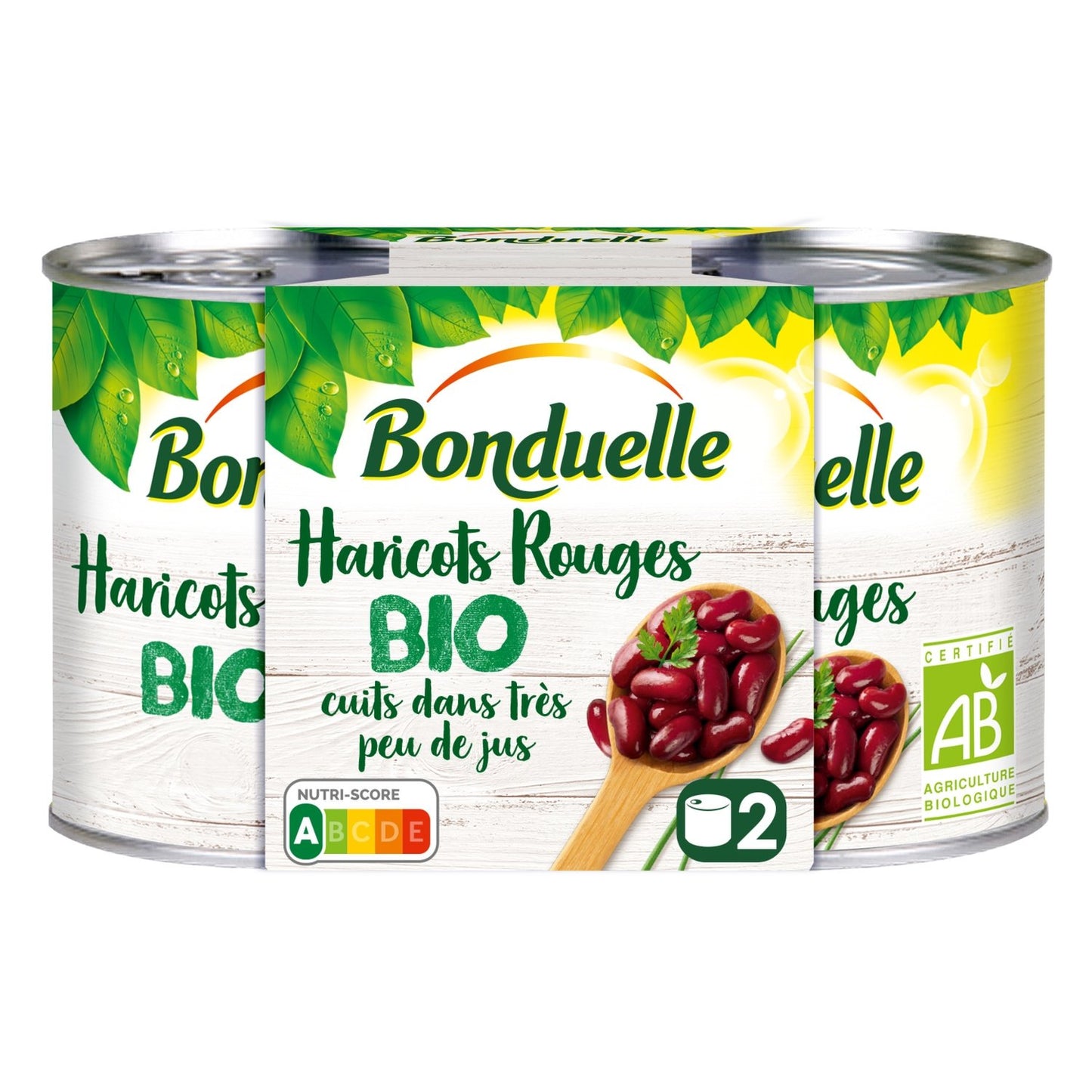 Bio-Rote Bohnen in sehr wenig Saft gekocht BONDUELLE