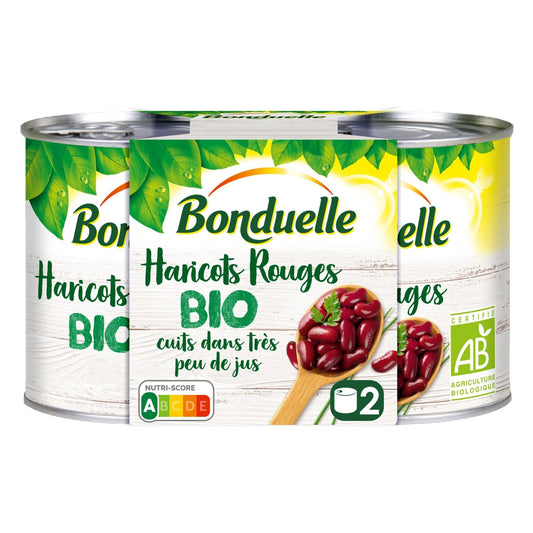Organic Red Beans Cooked in Very Little Juice BONDUELLE