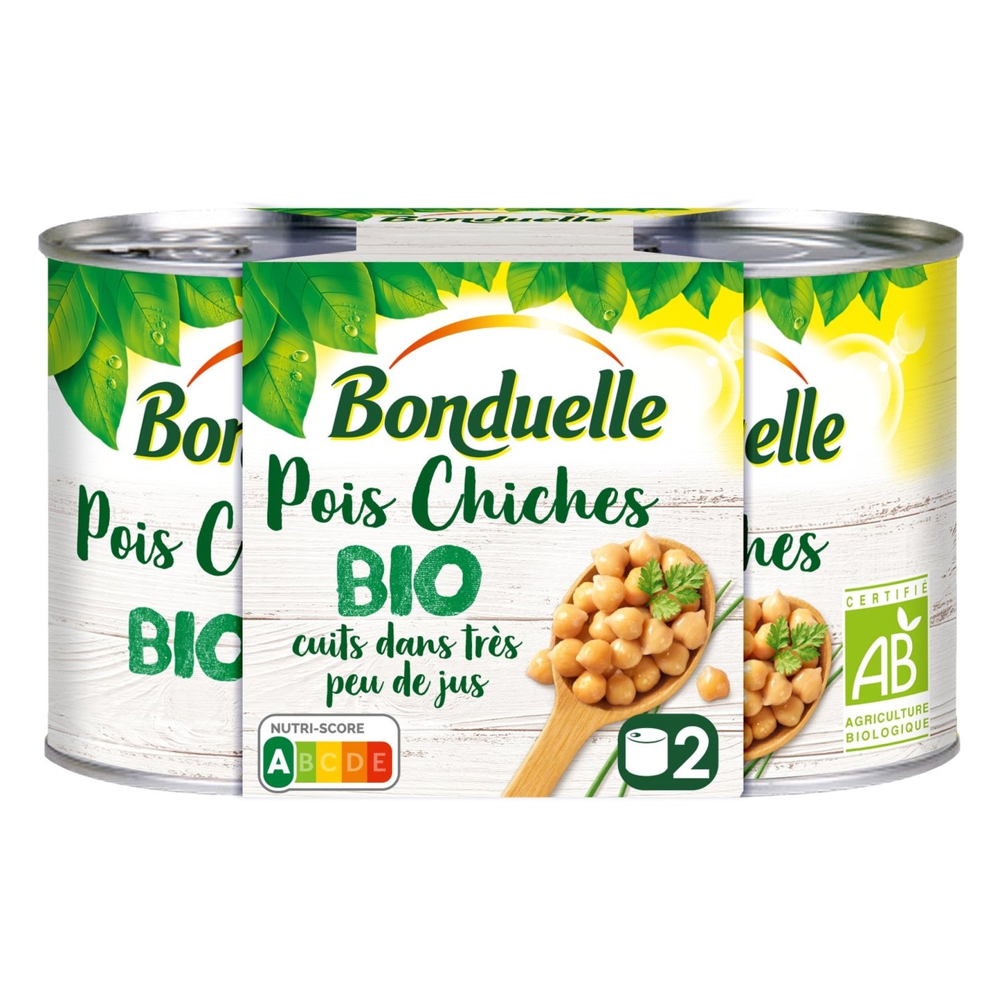 Organic Chickpeas Cooked in Very Little Juice BONDUELLE