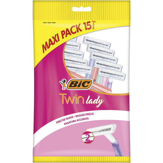 Rasoir Jetables Twin Lady Sensitive Femme BIC le paquet de 15