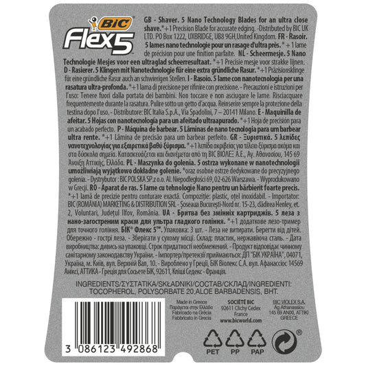 BIC Flex 5 5 Blade Men's Disposable Razors