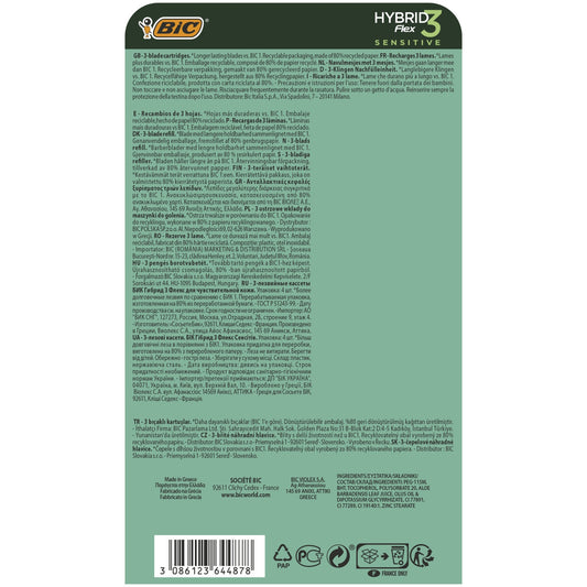 BIC Flex 3 Hybrid Sensitive Razor Blade