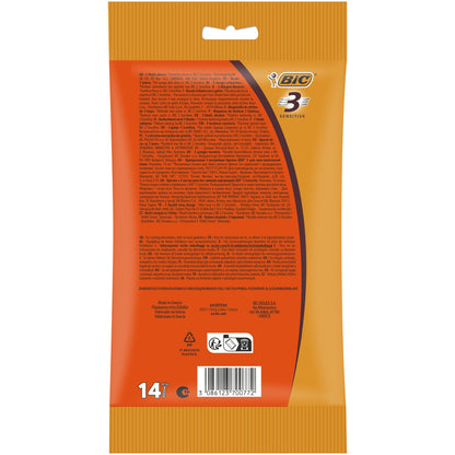 BIC Men's Sensitive Skin 3-Klingen-Einwegrasierer Softer Sensitive