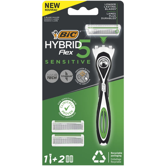 Rasoir Hybrid 5 Flex Homme Peau Sensible BIC le rasoir