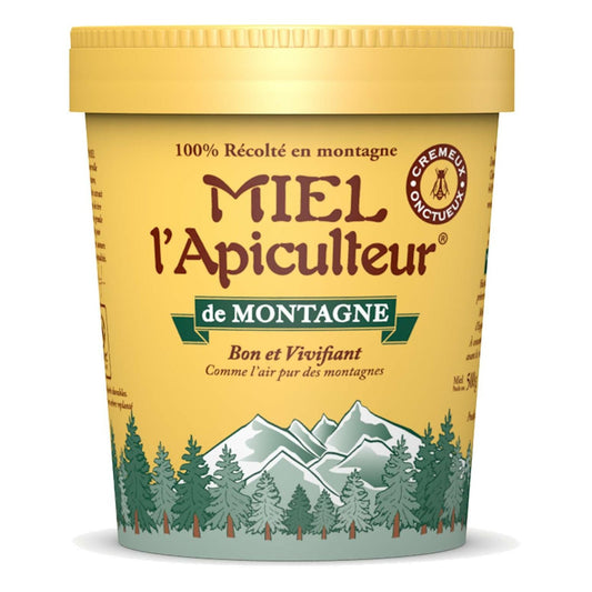 Miel de Montagne Crémeux L'APICULTEUR le pot de 500 g