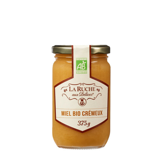 Miel Crémeux Bio LA RUCHE AUX DELICES le pot de 375g