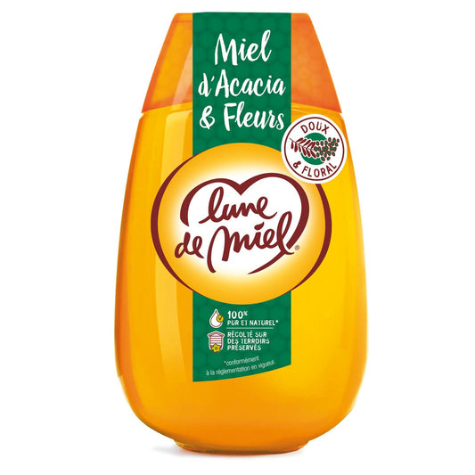 Miel Acacia Fleurs Liquide LUNE DE MIEL le flacon de 500g