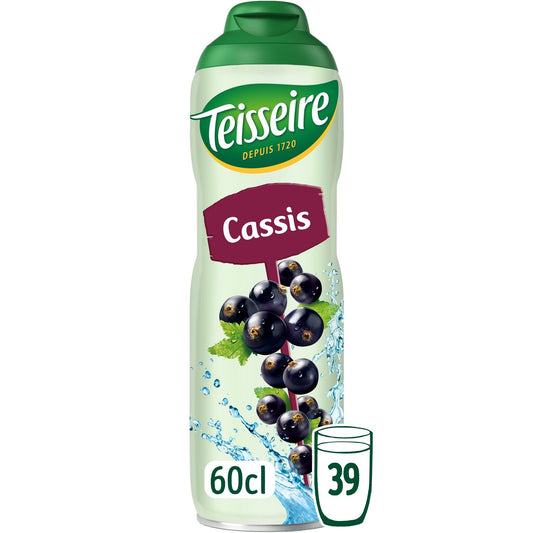 Sirop Cassis TEISSEIRE la bouteille 60cL