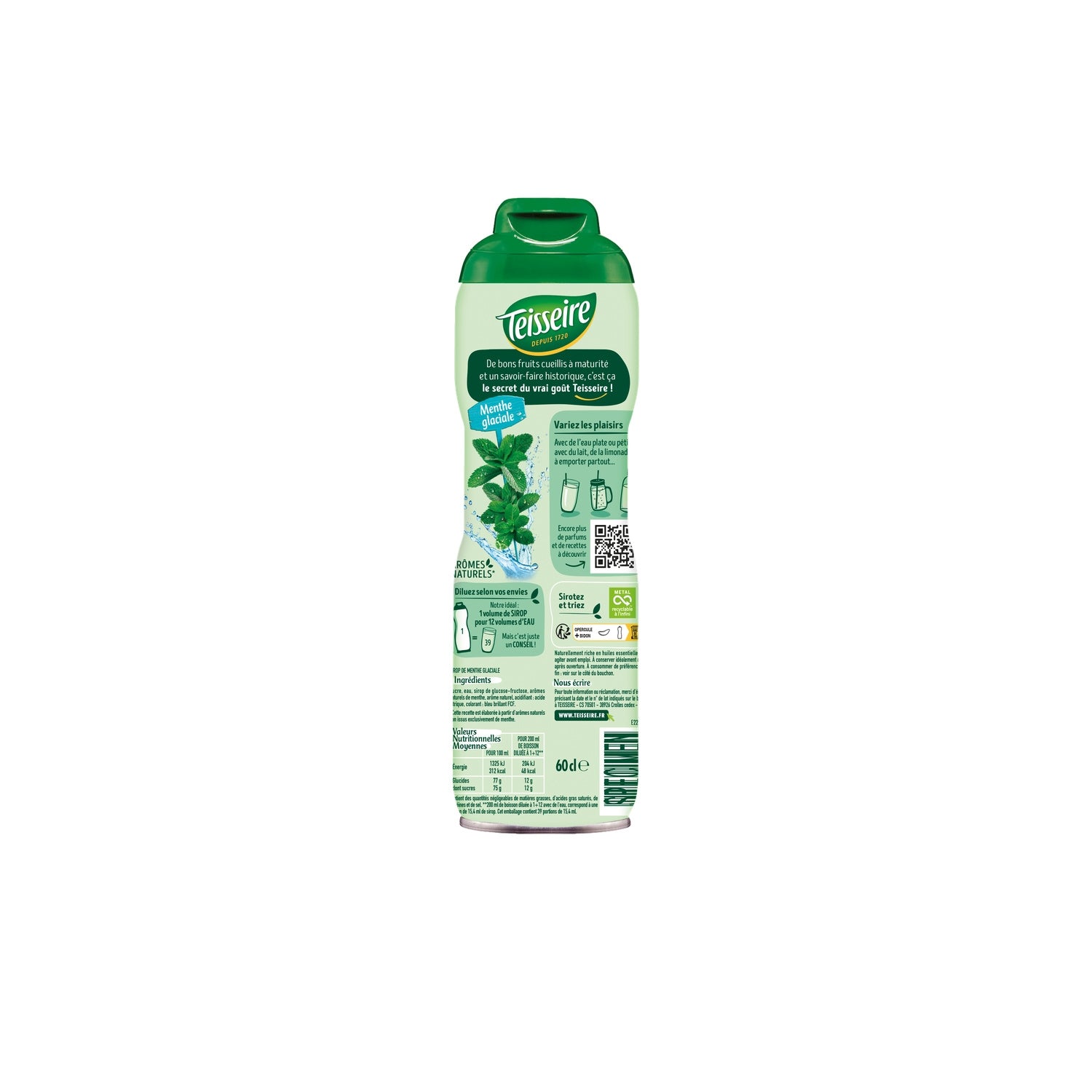 Sirop Menthe glaciale TEISSEIRE 