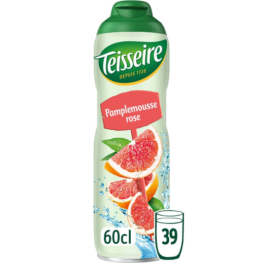 Sirop Pamplemousse Rose TEISSEIRE la bouteille 60cL