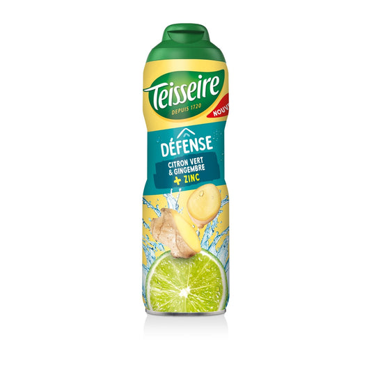 Sirop Défense Citron Vert Gingembre TEISSEIRE la bouteille de 60cL