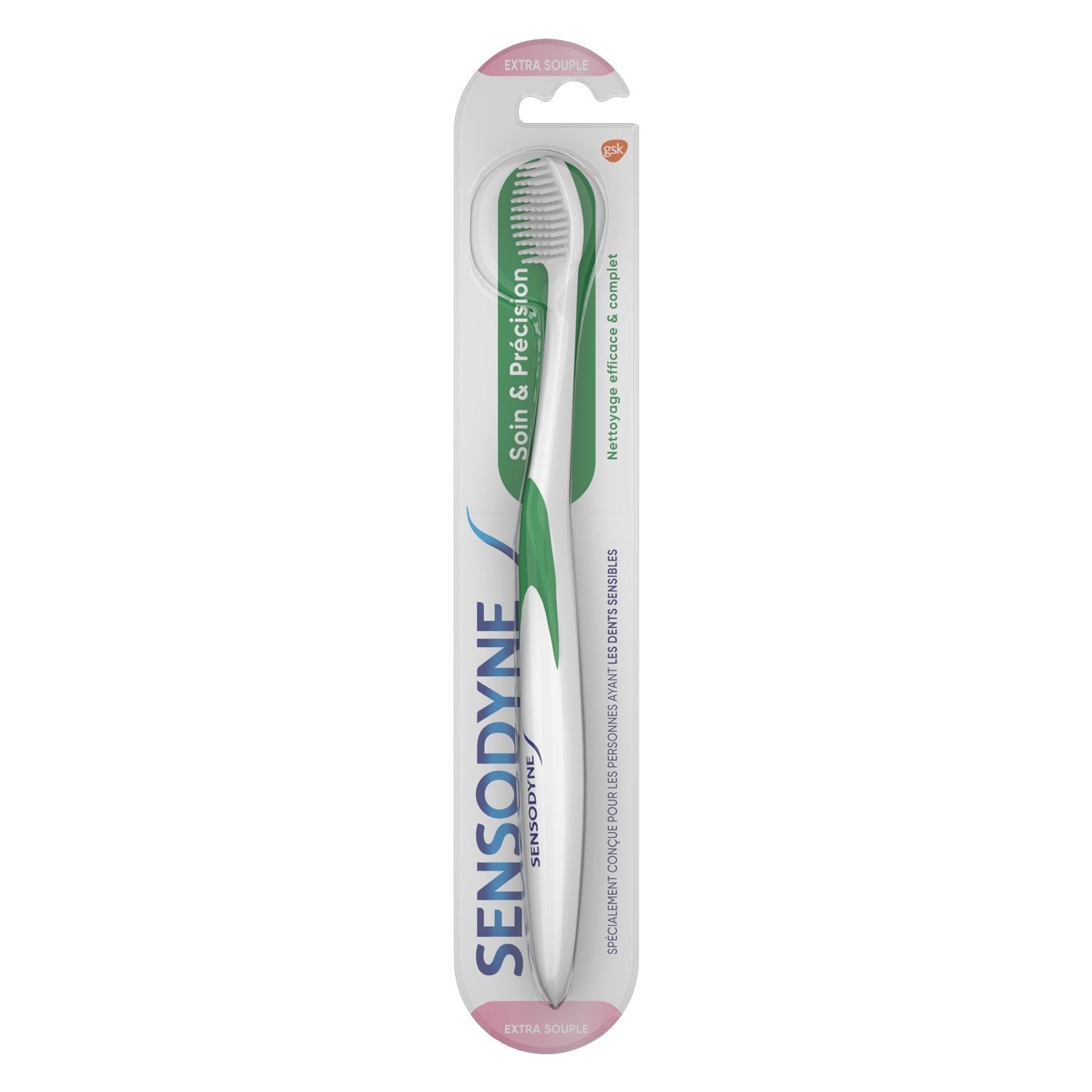 Brosse à Dents Extra Souple Dents Sensibles Soin et Précision SENSODYNE la brosse à dents
