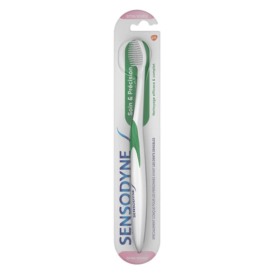 Brosse à Dents Extra Souple Dents Sensibles Soin et Précision SENSODYNE la brosse à dents