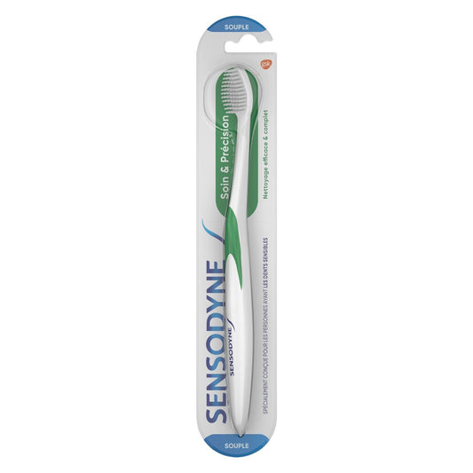 Brosse à Dents Souple Dents Sensibles Soin et Précision SENSODYNE la brosse à dents