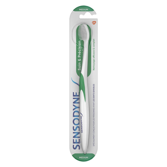 Brosse à Dents Médium Dents Sensibles Soin et Précision SENSODYNE la brosse à dents