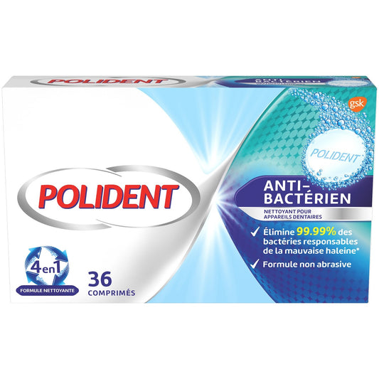 POLIDENT Antibacterial Brace Tablets